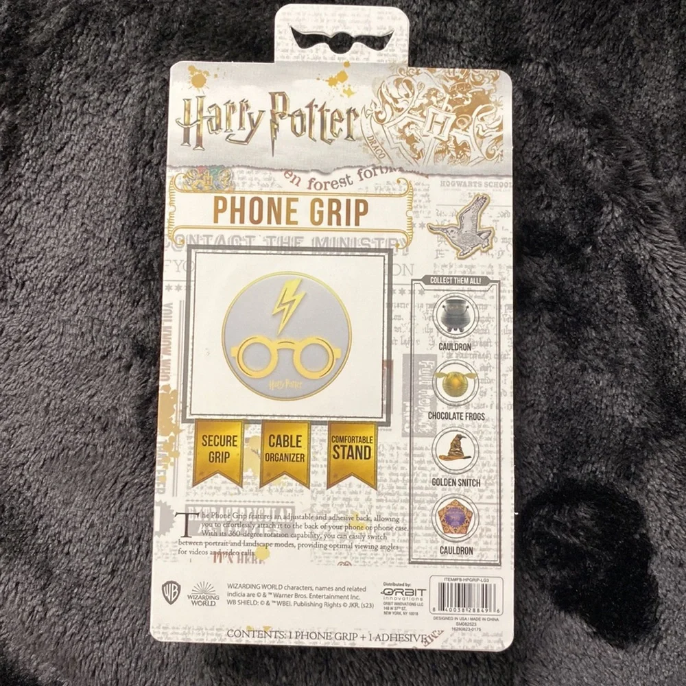 NWT Harry Potter glasses and lighting bolt phone grip